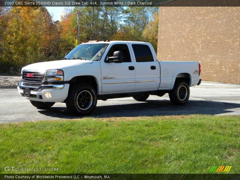 Summit White / Dark Charcoal 2007 GMC Sierra 2500HD Classic SLE Crew Cab 4x4
