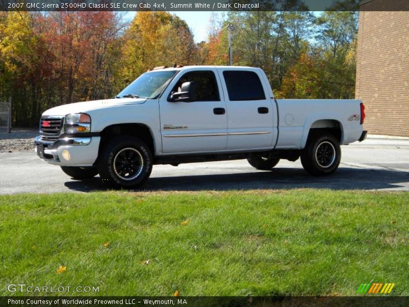 Summit White / Dark Charcoal 2007 GMC Sierra 2500HD Classic SLE Crew Cab 4x4