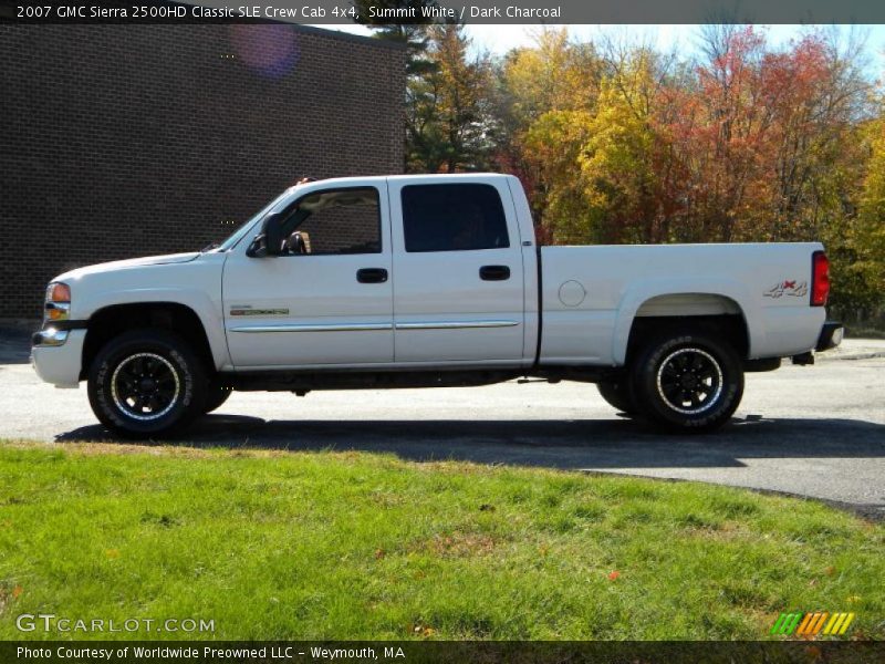 Summit White / Dark Charcoal 2007 GMC Sierra 2500HD Classic SLE Crew Cab 4x4