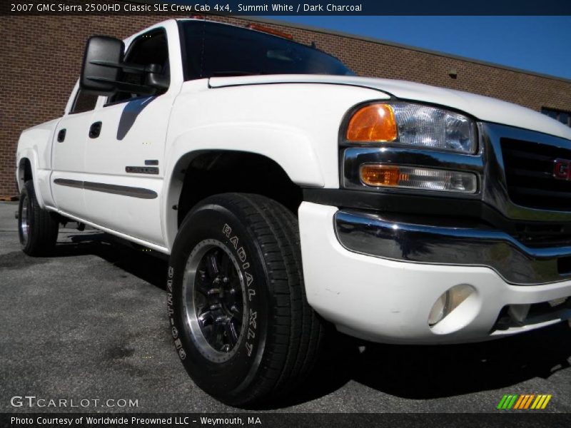 Summit White / Dark Charcoal 2007 GMC Sierra 2500HD Classic SLE Crew Cab 4x4