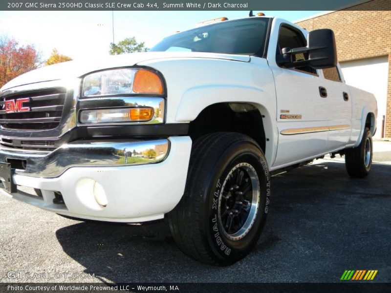 Summit White / Dark Charcoal 2007 GMC Sierra 2500HD Classic SLE Crew Cab 4x4