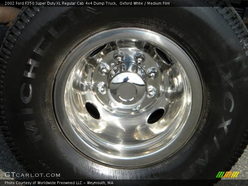 Oxford White / Medium Flint 2002 Ford F350 Super Duty XL Regular Cab 4x4 Dump Truck