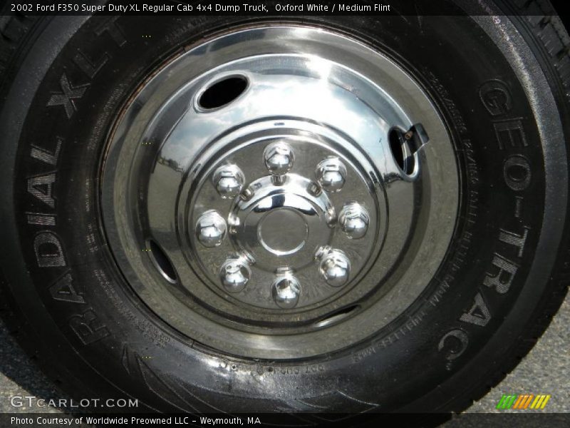 Oxford White / Medium Flint 2002 Ford F350 Super Duty XL Regular Cab 4x4 Dump Truck