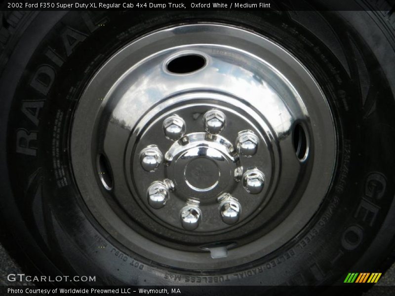 Oxford White / Medium Flint 2002 Ford F350 Super Duty XL Regular Cab 4x4 Dump Truck