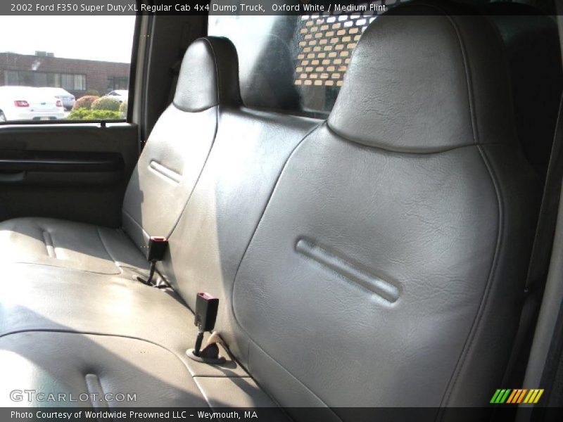 Oxford White / Medium Flint 2002 Ford F350 Super Duty XL Regular Cab 4x4 Dump Truck