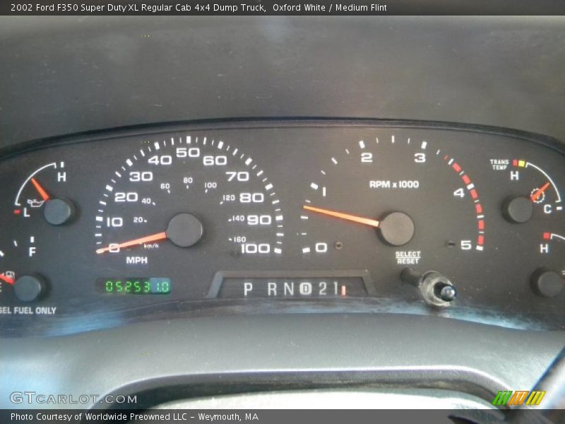 Oxford White / Medium Flint 2002 Ford F350 Super Duty XL Regular Cab 4x4 Dump Truck