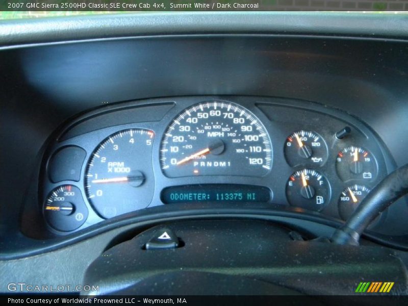 Summit White / Dark Charcoal 2007 GMC Sierra 2500HD Classic SLE Crew Cab 4x4