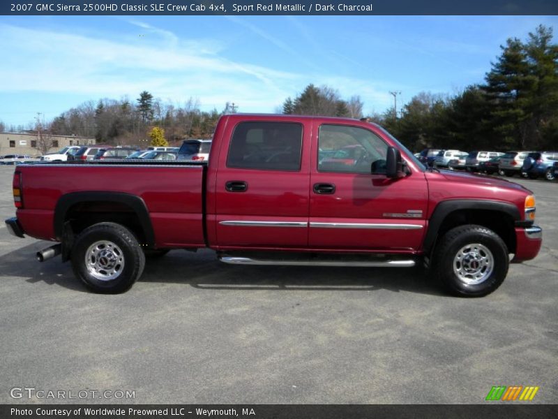 Sport Red Metallic / Dark Charcoal 2007 GMC Sierra 2500HD Classic SLE Crew Cab 4x4
