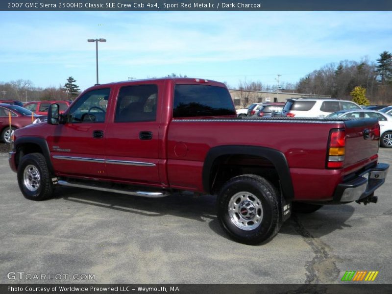 Sport Red Metallic / Dark Charcoal 2007 GMC Sierra 2500HD Classic SLE Crew Cab 4x4