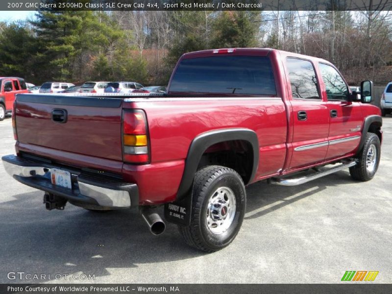 Sport Red Metallic / Dark Charcoal 2007 GMC Sierra 2500HD Classic SLE Crew Cab 4x4