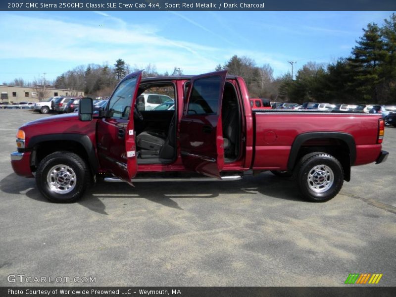 Sport Red Metallic / Dark Charcoal 2007 GMC Sierra 2500HD Classic SLE Crew Cab 4x4