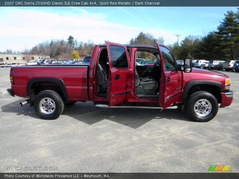 Sport Red Metallic / Dark Charcoal 2007 GMC Sierra 2500HD Classic SLE Crew Cab 4x4