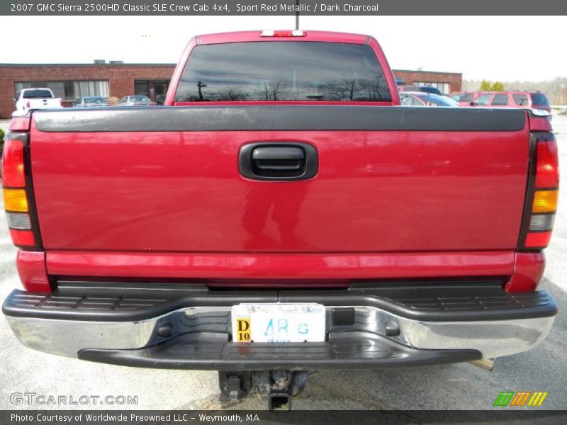 Sport Red Metallic / Dark Charcoal 2007 GMC Sierra 2500HD Classic SLE Crew Cab 4x4