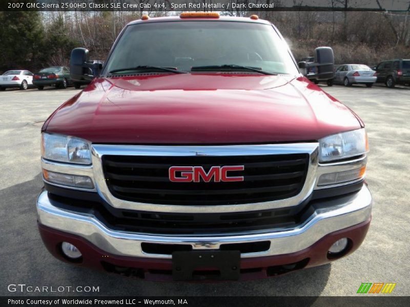Sport Red Metallic / Dark Charcoal 2007 GMC Sierra 2500HD Classic SLE Crew Cab 4x4