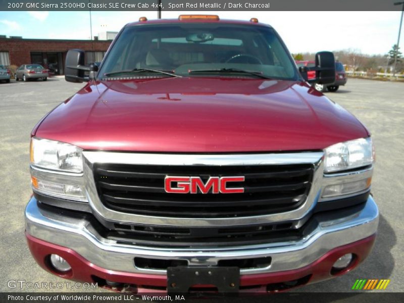 Sport Red Metallic / Dark Charcoal 2007 GMC Sierra 2500HD Classic SLE Crew Cab 4x4