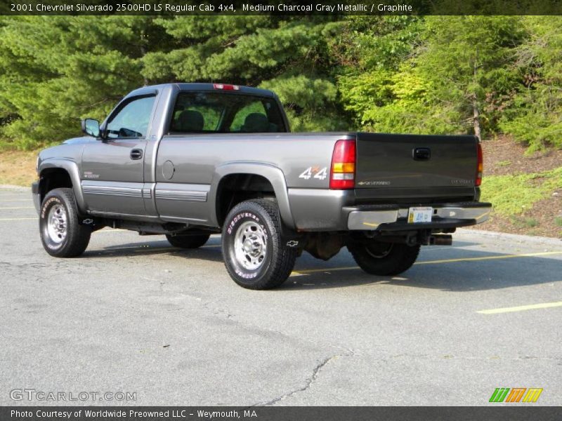 Medium Charcoal Gray Metallic / Graphite 2001 Chevrolet Silverado 2500HD LS Regular Cab 4x4