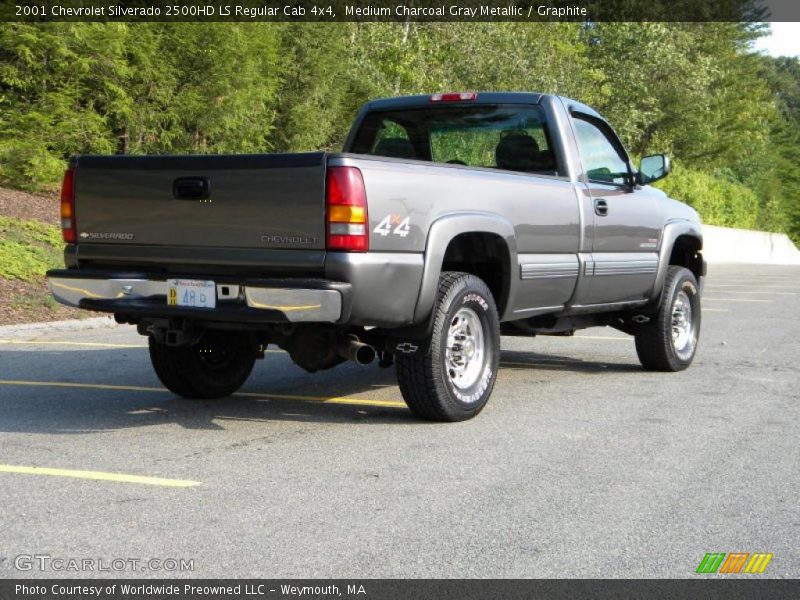 Medium Charcoal Gray Metallic / Graphite 2001 Chevrolet Silverado 2500HD LS Regular Cab 4x4