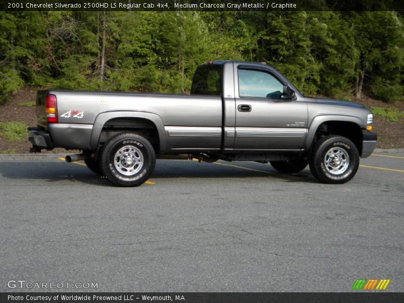 Medium Charcoal Gray Metallic / Graphite 2001 Chevrolet Silverado 2500HD LS Regular Cab 4x4