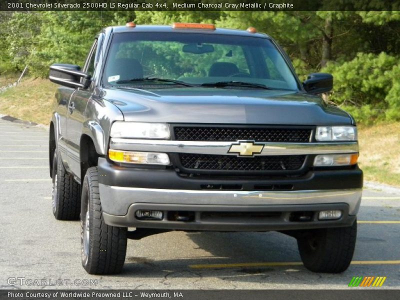 Medium Charcoal Gray Metallic / Graphite 2001 Chevrolet Silverado 2500HD LS Regular Cab 4x4