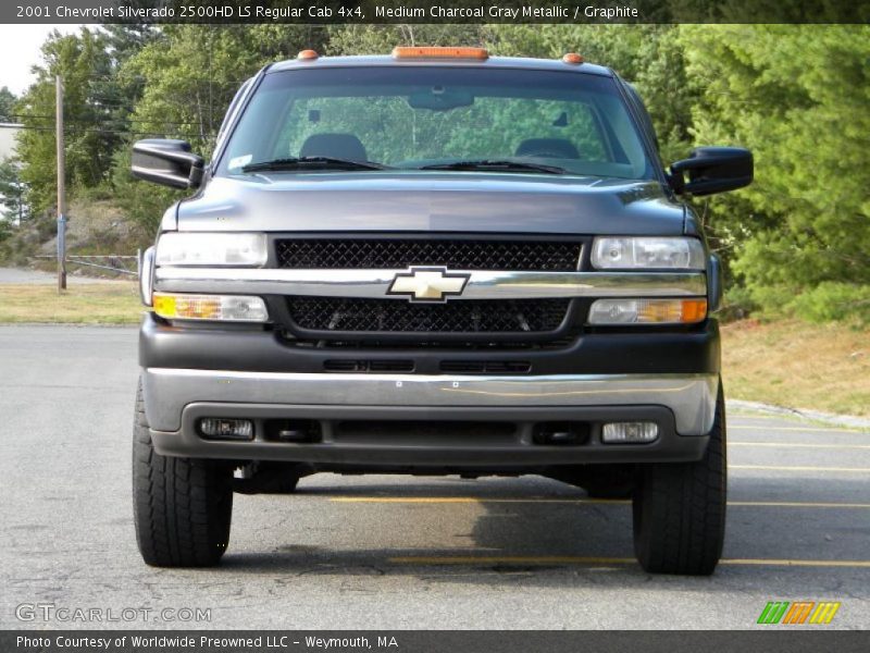 Medium Charcoal Gray Metallic / Graphite 2001 Chevrolet Silverado 2500HD LS Regular Cab 4x4