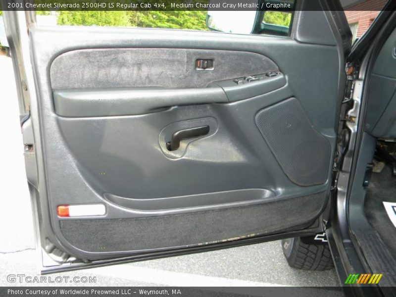 Medium Charcoal Gray Metallic / Graphite 2001 Chevrolet Silverado 2500HD LS Regular Cab 4x4