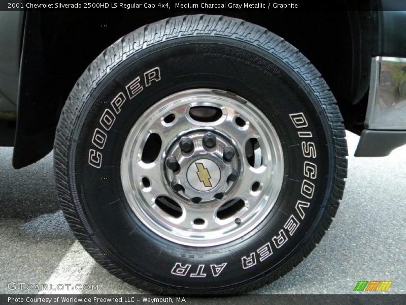 Medium Charcoal Gray Metallic / Graphite 2001 Chevrolet Silverado 2500HD LS Regular Cab 4x4