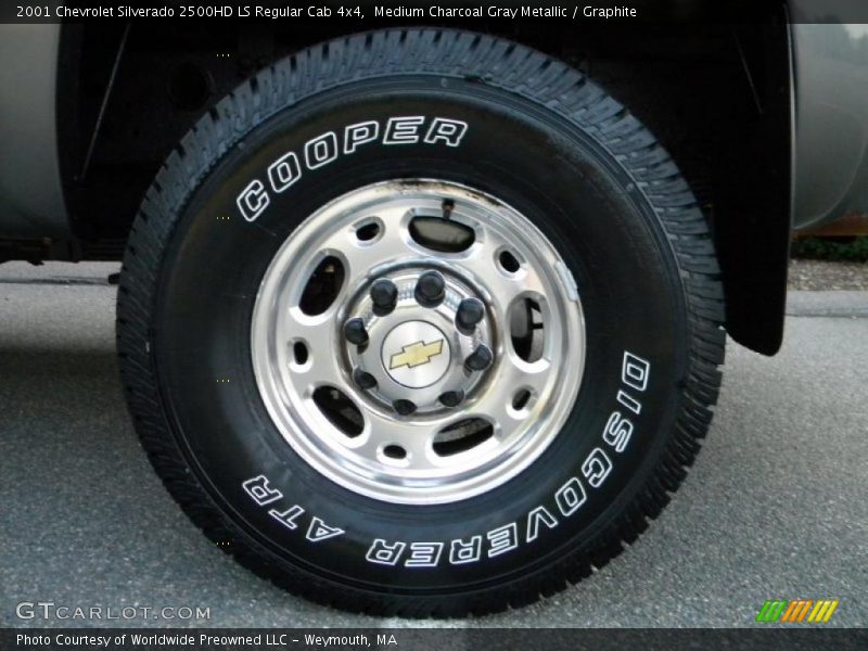 Medium Charcoal Gray Metallic / Graphite 2001 Chevrolet Silverado 2500HD LS Regular Cab 4x4