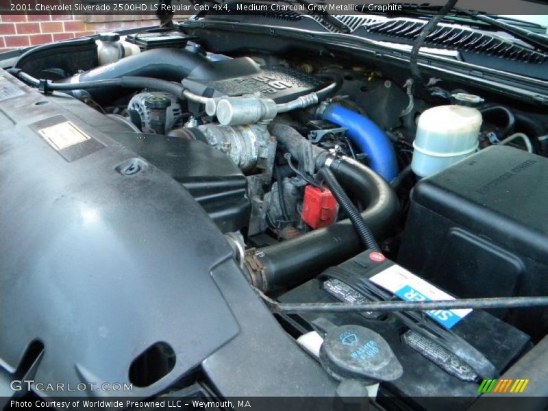 Medium Charcoal Gray Metallic / Graphite 2001 Chevrolet Silverado 2500HD LS Regular Cab 4x4