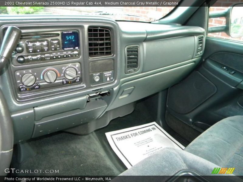 Medium Charcoal Gray Metallic / Graphite 2001 Chevrolet Silverado 2500HD LS Regular Cab 4x4