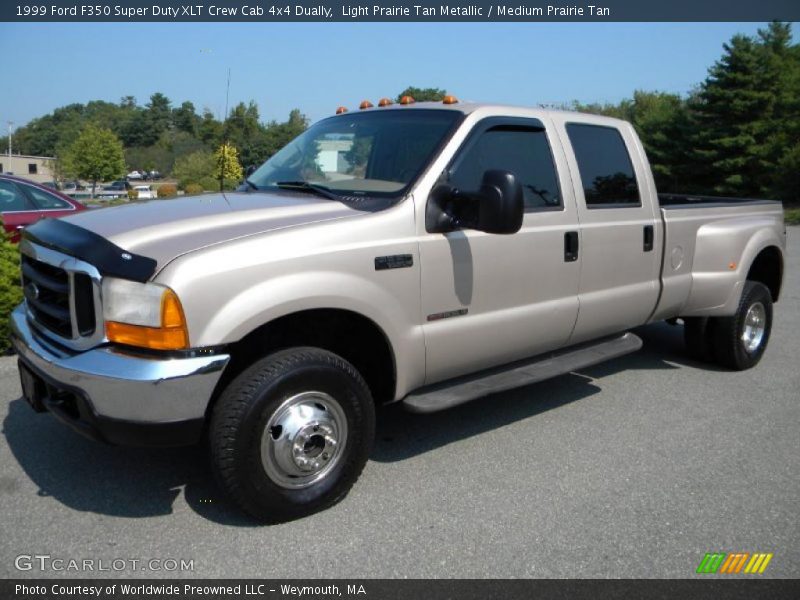Light Prairie Tan Metallic / Medium Prairie Tan 1999 Ford F350 Super Duty XLT Crew Cab 4x4 Dually