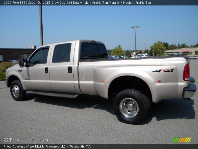Light Prairie Tan Metallic / Medium Prairie Tan 1999 Ford F350 Super Duty XLT Crew Cab 4x4 Dually