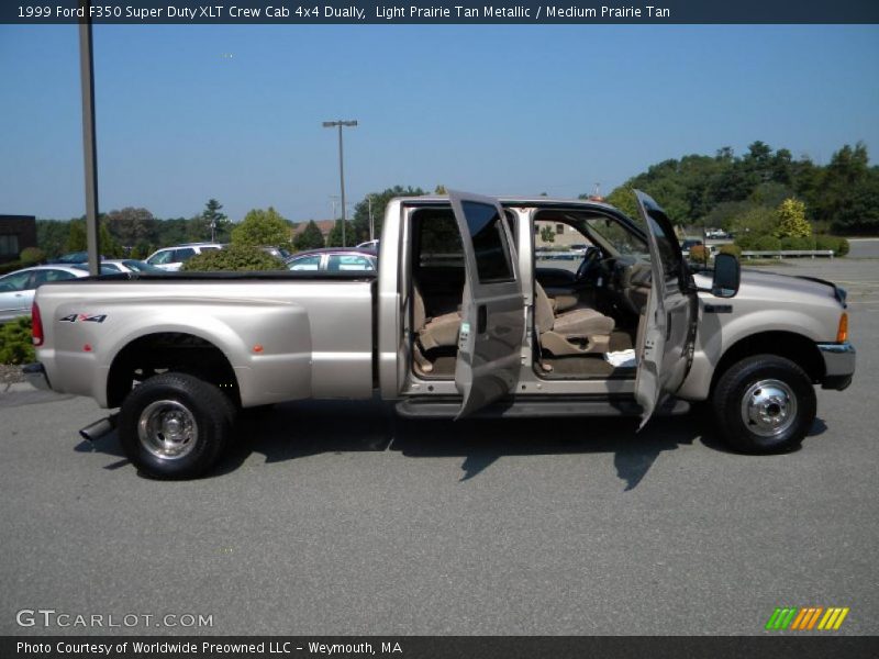 Light Prairie Tan Metallic / Medium Prairie Tan 1999 Ford F350 Super Duty XLT Crew Cab 4x4 Dually