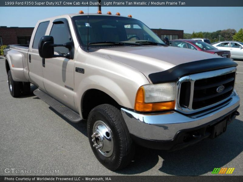 Front 3/4 View of 1999 F350 Super Duty XLT Crew Cab 4x4 Dually