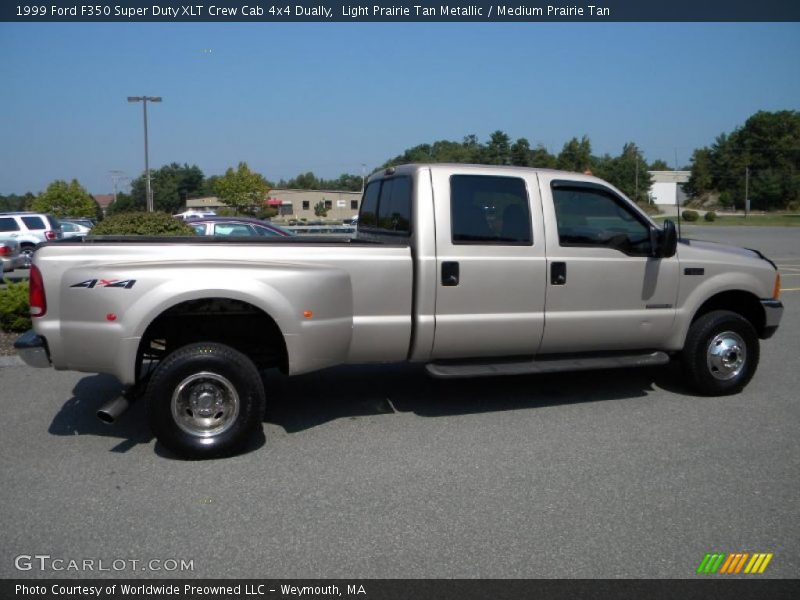 Light Prairie Tan Metallic / Medium Prairie Tan 1999 Ford F350 Super Duty XLT Crew Cab 4x4 Dually