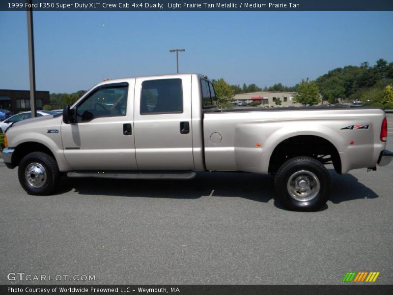 Light Prairie Tan Metallic / Medium Prairie Tan 1999 Ford F350 Super Duty XLT Crew Cab 4x4 Dually