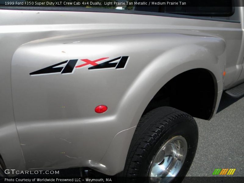Light Prairie Tan Metallic / Medium Prairie Tan 1999 Ford F350 Super Duty XLT Crew Cab 4x4 Dually