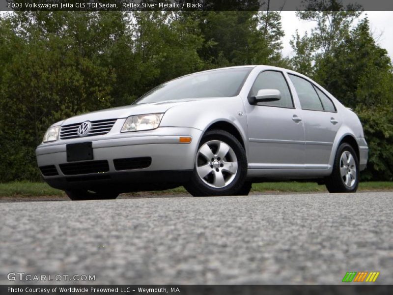 Reflex Silver Metallic / Black 2003 Volkswagen Jetta GLS TDI Sedan