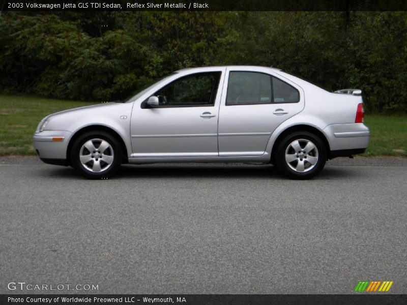 Reflex Silver Metallic / Black 2003 Volkswagen Jetta GLS TDI Sedan