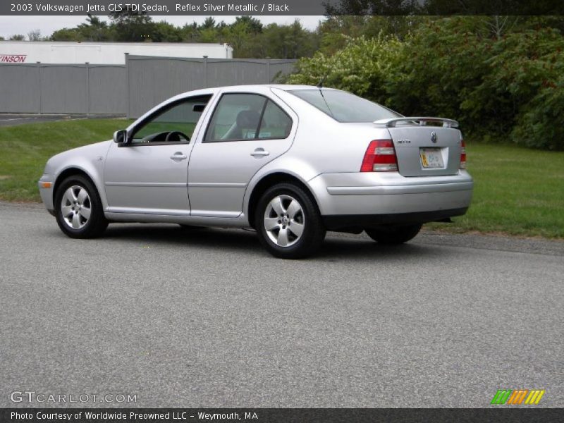 Reflex Silver Metallic / Black 2003 Volkswagen Jetta GLS TDI Sedan