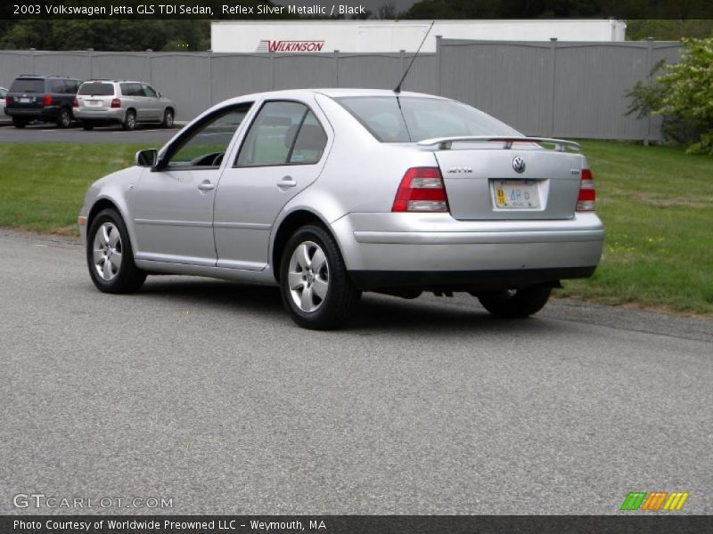 Reflex Silver Metallic / Black 2003 Volkswagen Jetta GLS TDI Sedan