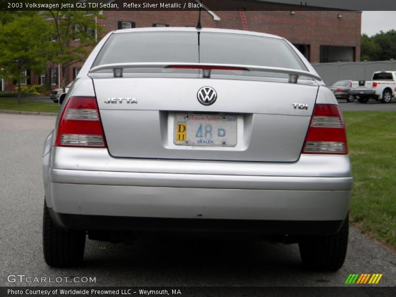 Reflex Silver Metallic / Black 2003 Volkswagen Jetta GLS TDI Sedan
