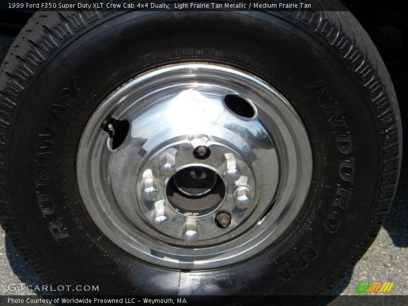 Light Prairie Tan Metallic / Medium Prairie Tan 1999 Ford F350 Super Duty XLT Crew Cab 4x4 Dually