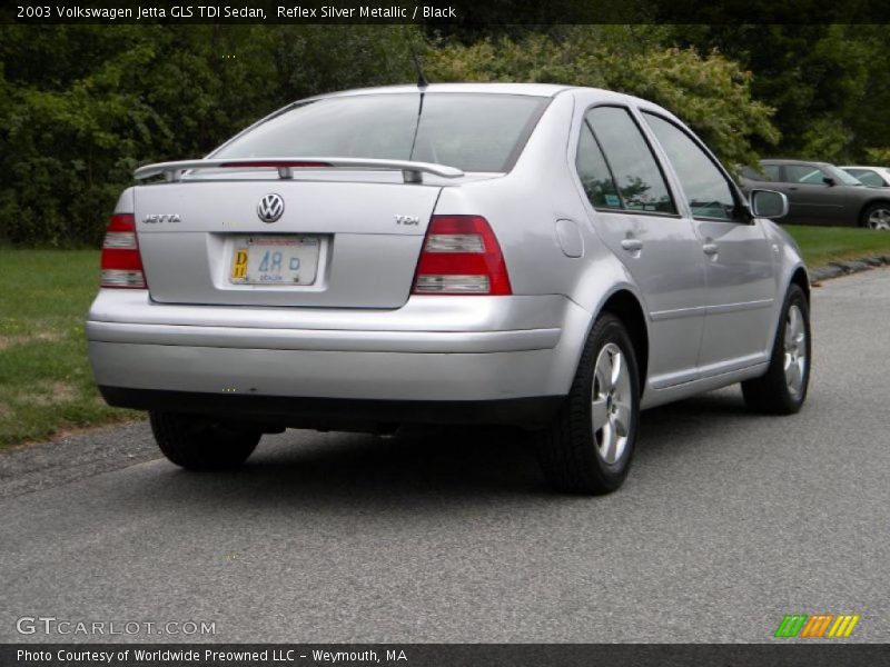Reflex Silver Metallic / Black 2003 Volkswagen Jetta GLS TDI Sedan