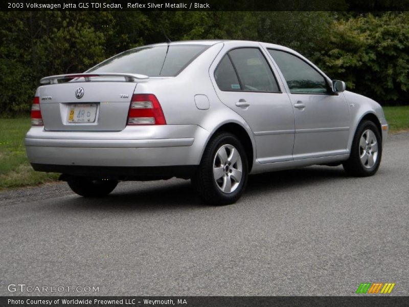 Reflex Silver Metallic / Black 2003 Volkswagen Jetta GLS TDI Sedan