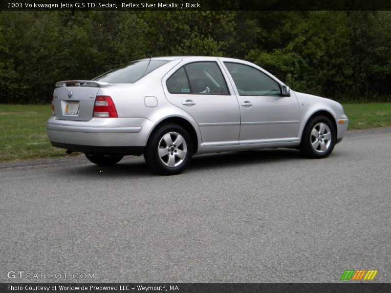 Reflex Silver Metallic / Black 2003 Volkswagen Jetta GLS TDI Sedan