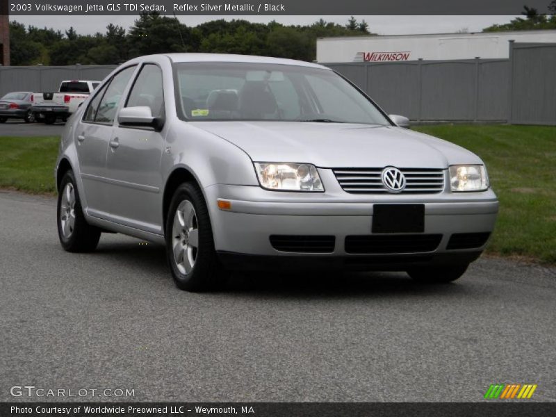 Reflex Silver Metallic / Black 2003 Volkswagen Jetta GLS TDI Sedan