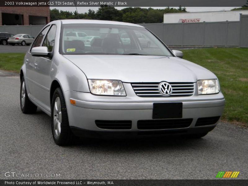 Reflex Silver Metallic / Black 2003 Volkswagen Jetta GLS TDI Sedan