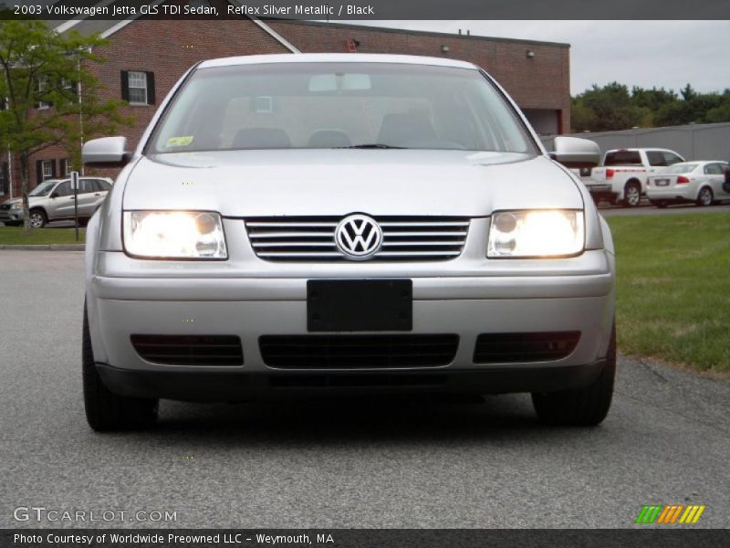 Reflex Silver Metallic / Black 2003 Volkswagen Jetta GLS TDI Sedan