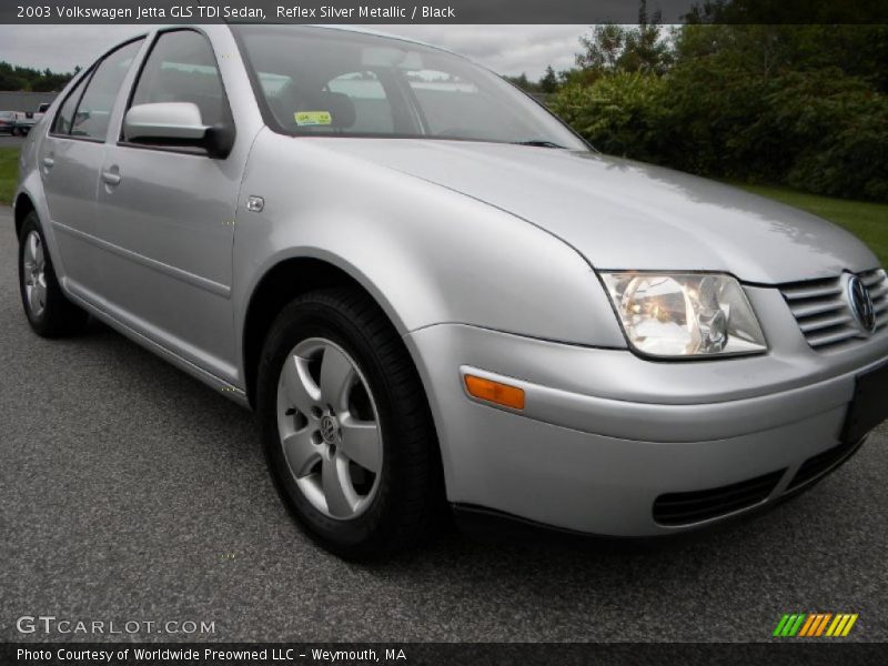 Reflex Silver Metallic / Black 2003 Volkswagen Jetta GLS TDI Sedan