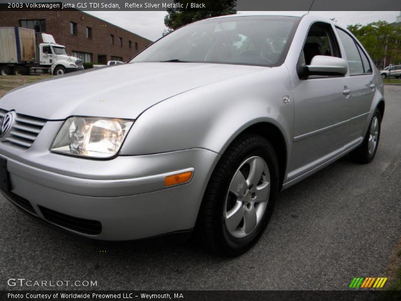 Reflex Silver Metallic / Black 2003 Volkswagen Jetta GLS TDI Sedan